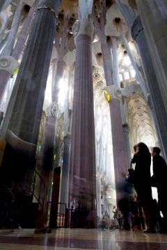 Innenraum der Kathedrale Sagrada Familia