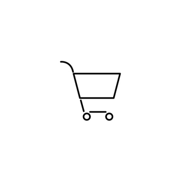 Einkaufswagen Vektor-Symbol