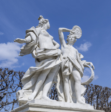 Skulpturen im Belvedere, Wien, Österreich