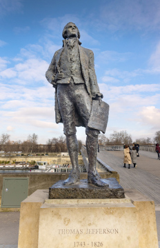 Denkmal, Statue von Thomas Jefferson in Paris