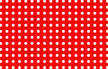 Weiße Tupfen auf rotem Hintergrund, Vektor-Hintergrund