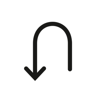 U-Turn-Pfeil, Symbol