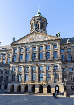 Königspalast in Amsterdam stockfoto
