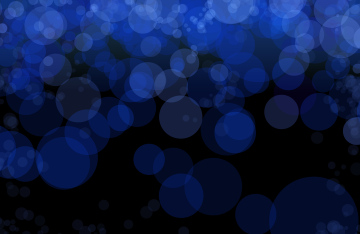 Schwarzer Hintergrund mit blauen Kreisen