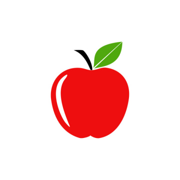 Rote Apfel-Ikone