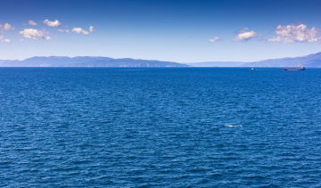 Das Meer in der Gegend von Rijeka