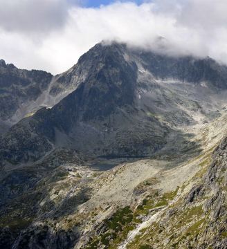 Blick auf Teiche von Lomnica