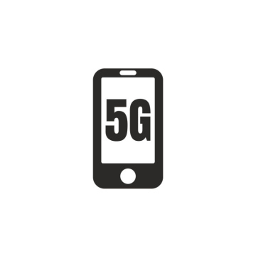 5G-Smartphone, Vektor, kostenloses Symbol
