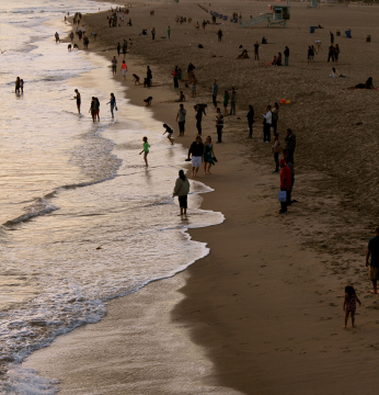 Menschen am Strand