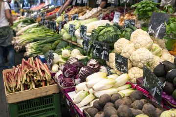 Markt mit Gemüse