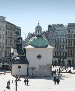 Ein Spaziergang auf dem Marktplatz in Krakau