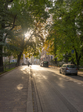 St. Straße Anna in Krakau, Blick von der Planty-Seite