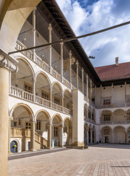 Der Innenhof des Königsschlosses Wawel