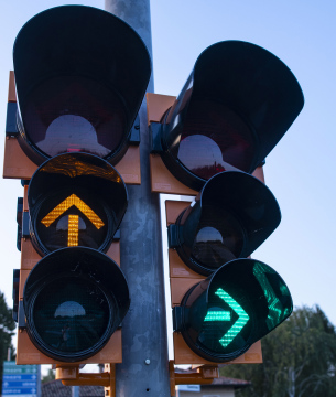 Ampeln an der Kreuzung