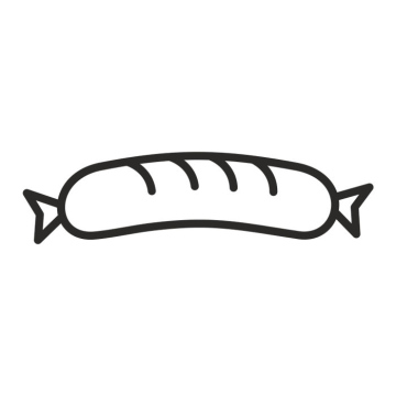 Wurst-Symbol, Vektor