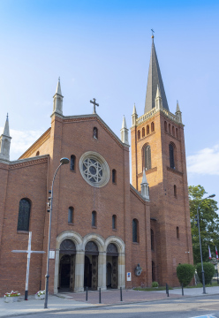 Garnisonskirche. NS. Barbara in der ul. Dworcowa in Gleiwitz