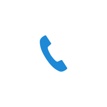 Blaues Telefonhörer-Symbol