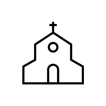 Kirche, Kapelle, Vektorsymbol