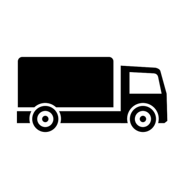 Lieferwagen, Transport, Fracht, kostenloses Symbol
