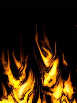 Flammen auf schwarzem Hintergrund Kostenloses Bild