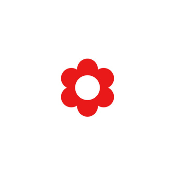 Rote Blume Symbol