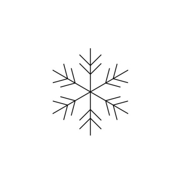 Schneeflockenfreies Symbol