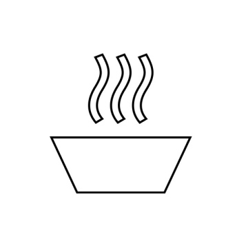 Symbol, Schüssel mit Suppe, Vektor