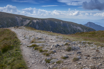 Felsiger Weg in der Tatra