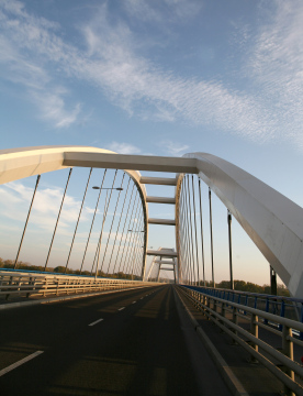 Brücke an der Weichsel in Toruń