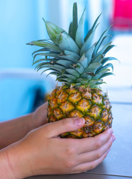 Ananas in deinen Händen