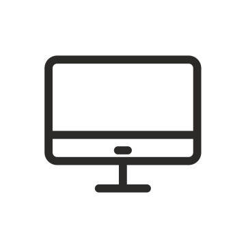 Monitor, kostenloses Symbol, Vektor