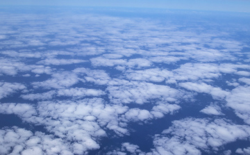 Wolken aus dem Flugzeug gesehen