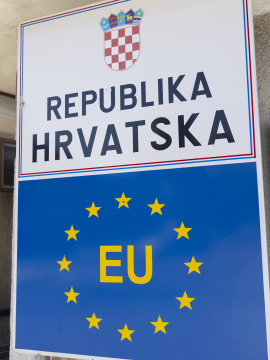 Kroatien Europäische Union, Informationstafel