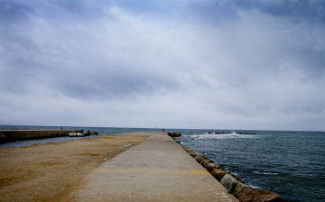 Pier am Strand