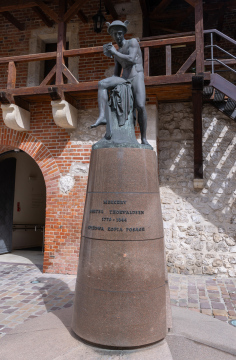 Quecksilberbronze-Kopie der Statue in Krakau