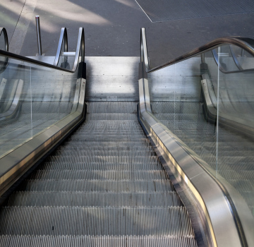 Rolltreppe in der Stadt