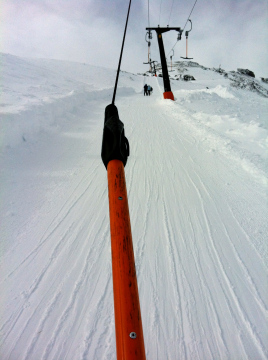 Mit dem Lift fahren