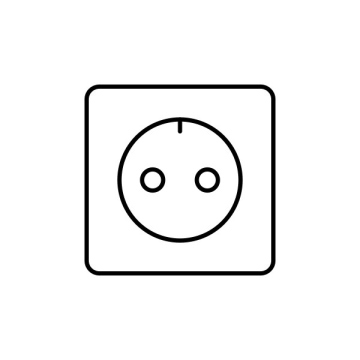 Steckdose frei Symbol Symbol