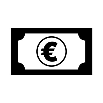 Euro-Banknote, Geldsymbol