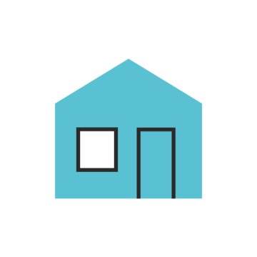 Blaues Haus, kostenloses Symbol