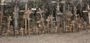 Kreuze in der Nähe von Siauliai