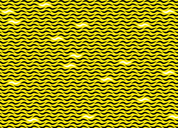 Gelber Vektor-Hintergrund mit schwarzen Formen