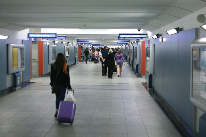 Der Tunnel unter der Station