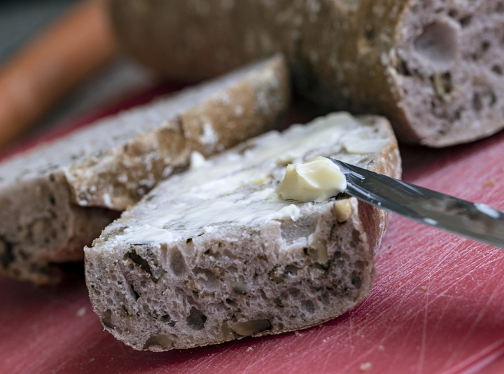 Baguette mit Butter