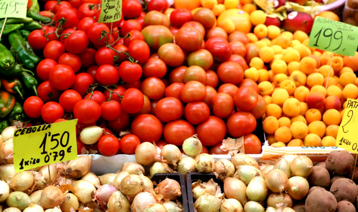 Obst und Gemüse auf dem Markt