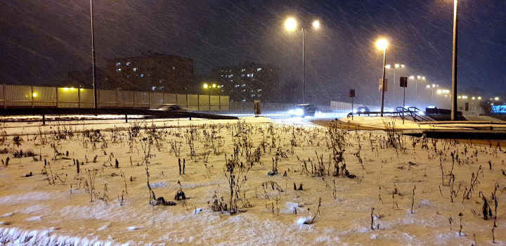 Winter Straßenbedingungen