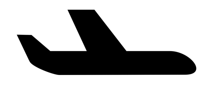 Passagierflugzeug-Symbol