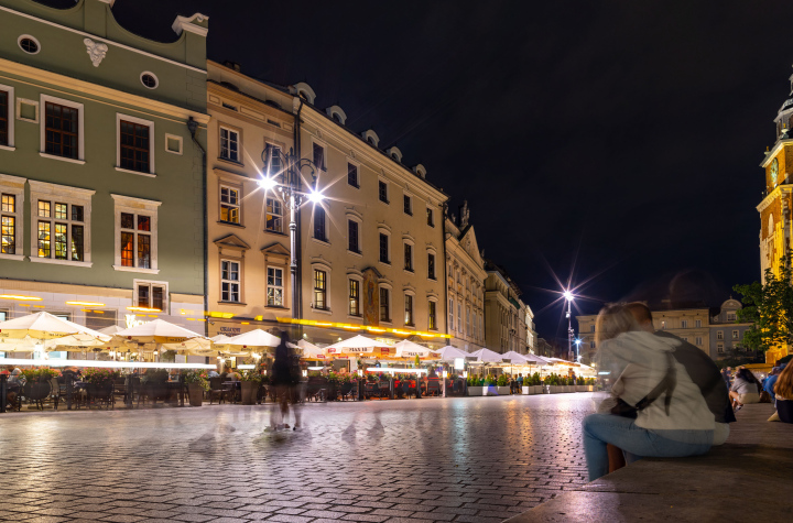 Abend auf dem Krakauer Marktplatz