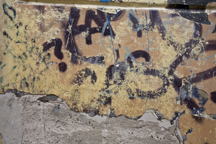 Kritzeleien an der Wand