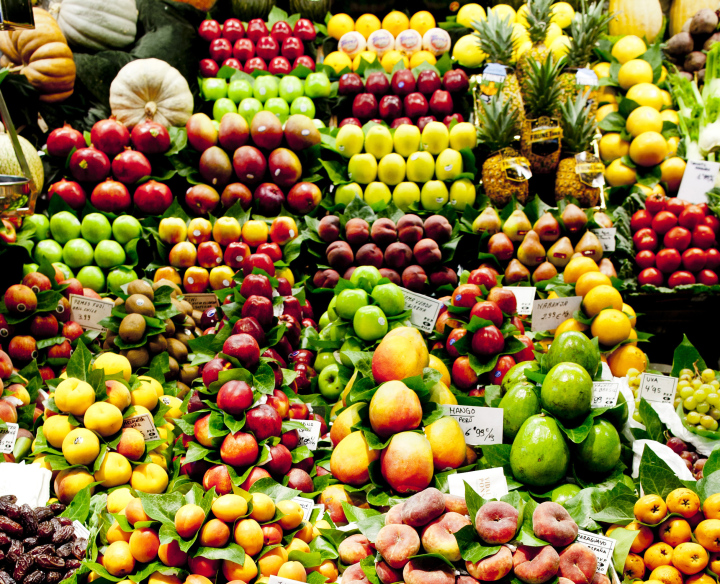 Spanisches Obst und Gemüse